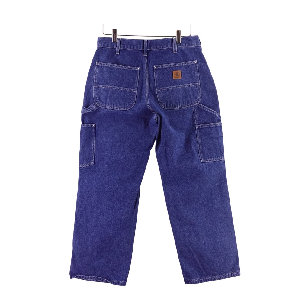 Carhartt B13-DST Loose Original Fit Carpenter Jeans Mens 33x28 Denim BD0013-M - Picture 2 of 7